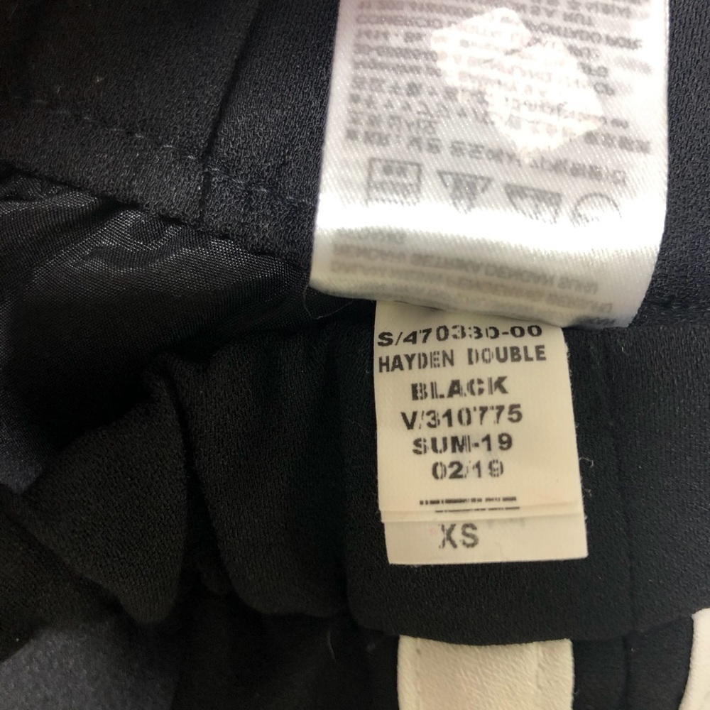 Banana Republic Hayden Pull On Tapered Fit Pants Black White Size XS 470330 - Picture 10 of 10